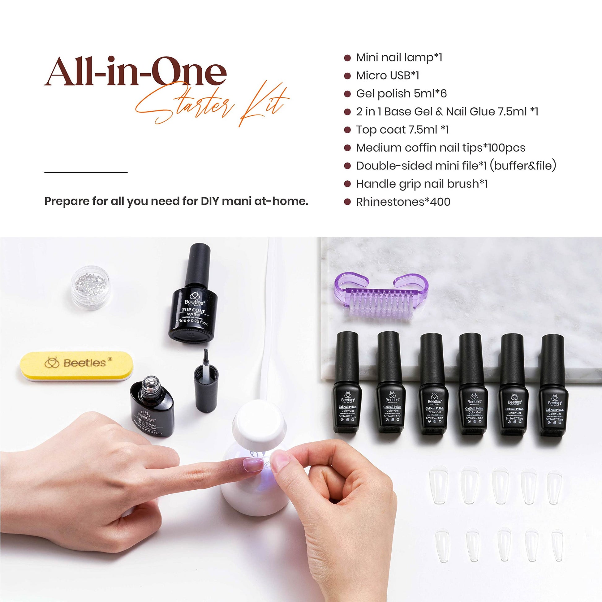 Nude Neutral | Portable 6 Colors All-in-One Starter Kit #093