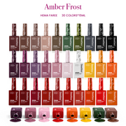 (Each 15ml) Amber Frost- Beetles 30 Colors HEMA Free Autumn Winter Nails Gel Polish Set