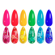 Beetles Dreamy Summer 6 Colors Nails Art Hot Pink Blue Yellow Green Gel Nail Polish Set