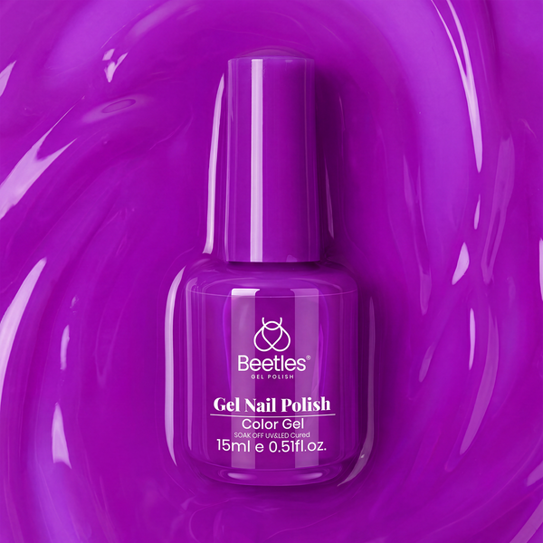 Violet Night Dream - 15ml Nails Neon Hot Pink Jelly  Gel Polish