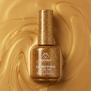 Amber Glint Nails - 15ML Fall Brown Gold Powder Glass Cat Eye Magnetic Glitter Gel Polish