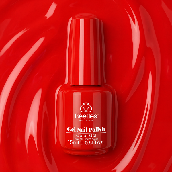 Beetles Bright Red Gel Nail Polish |15ml