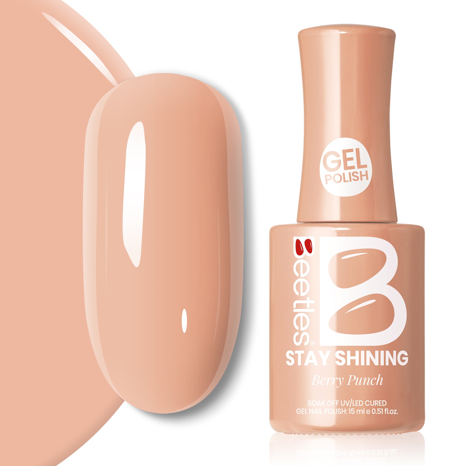 Beetles Gel Polish Bare Mocha - 15ml of Warm Simplicity