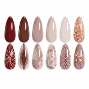 Smooth Hazelnut - 6 Colors Nails Neutral Grey Burgundy Glitter Brown Fall Gel Nail Polish