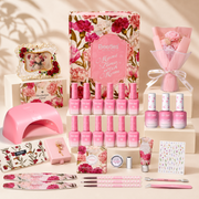 Beetles Pink Gel Gift Box | 12-Color HEMA-Free & TPO-Free Manicure Kit