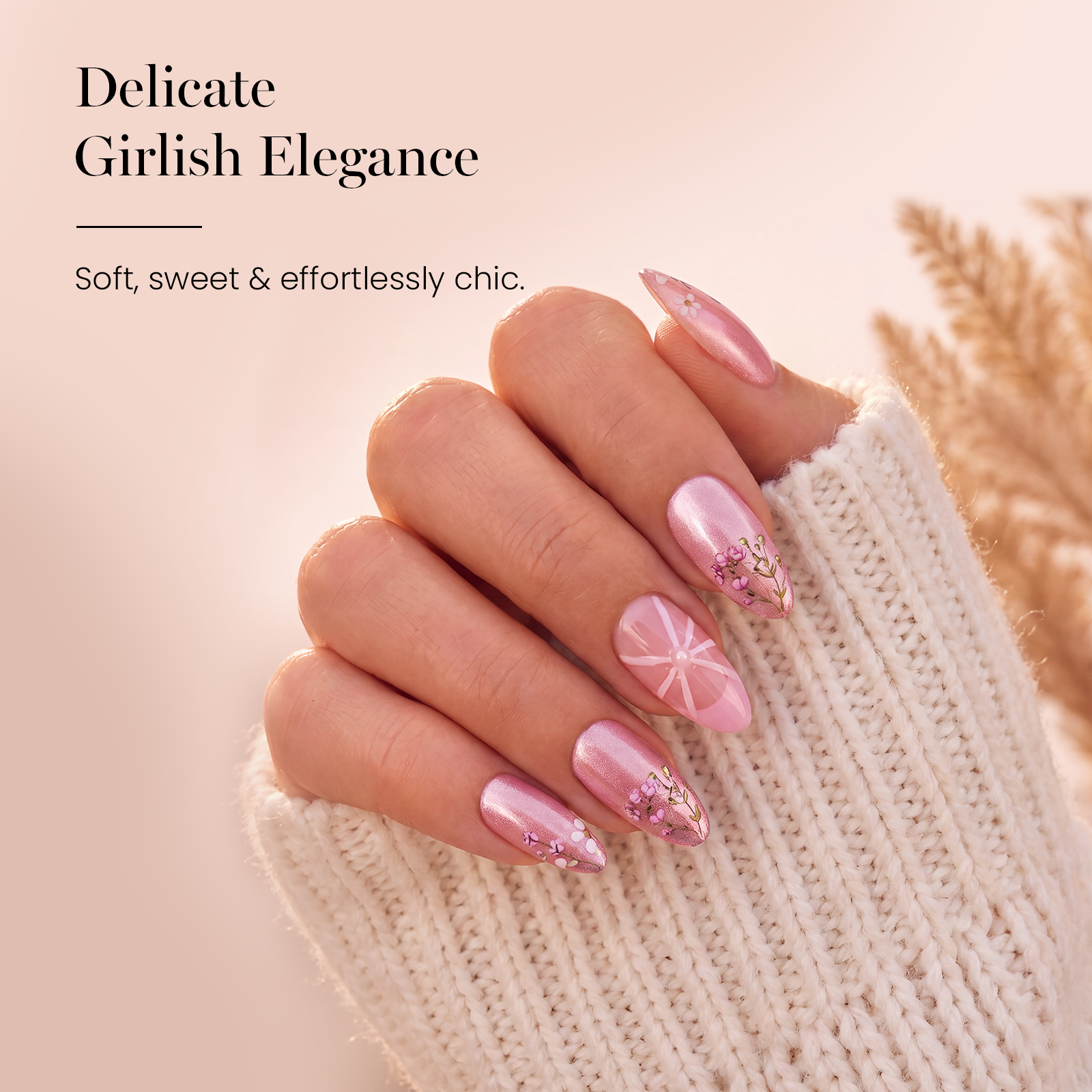 Beetles Pink Gel Gift Box | 12-Color HEMA-Free & TPO-Free Manicure Kit