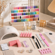 Beetles Gel Nail Starter Kit Emotional Spectrum Manicure 35 Colors 68 Pcs All-in-One Mani Set