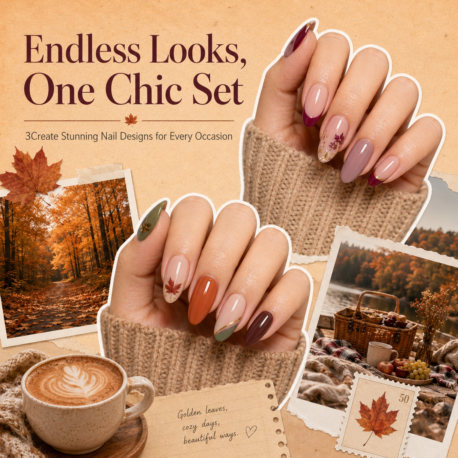 (Each 15ml) Autumn Harvest- Beetles 30 Colors HEMA Free Autumn Nails Gel Polish Set