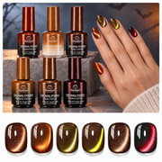 Beetles Midnight Alchemy 6 Colors Cat Eye Gel Nail Polish Set 15ML Halloween Winter Nails