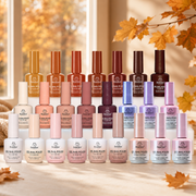 (Each 15ml) Autumn Afterglow - Beetles 24 Colors Fall Winter Nails Gel Polish Set With Display Color Card