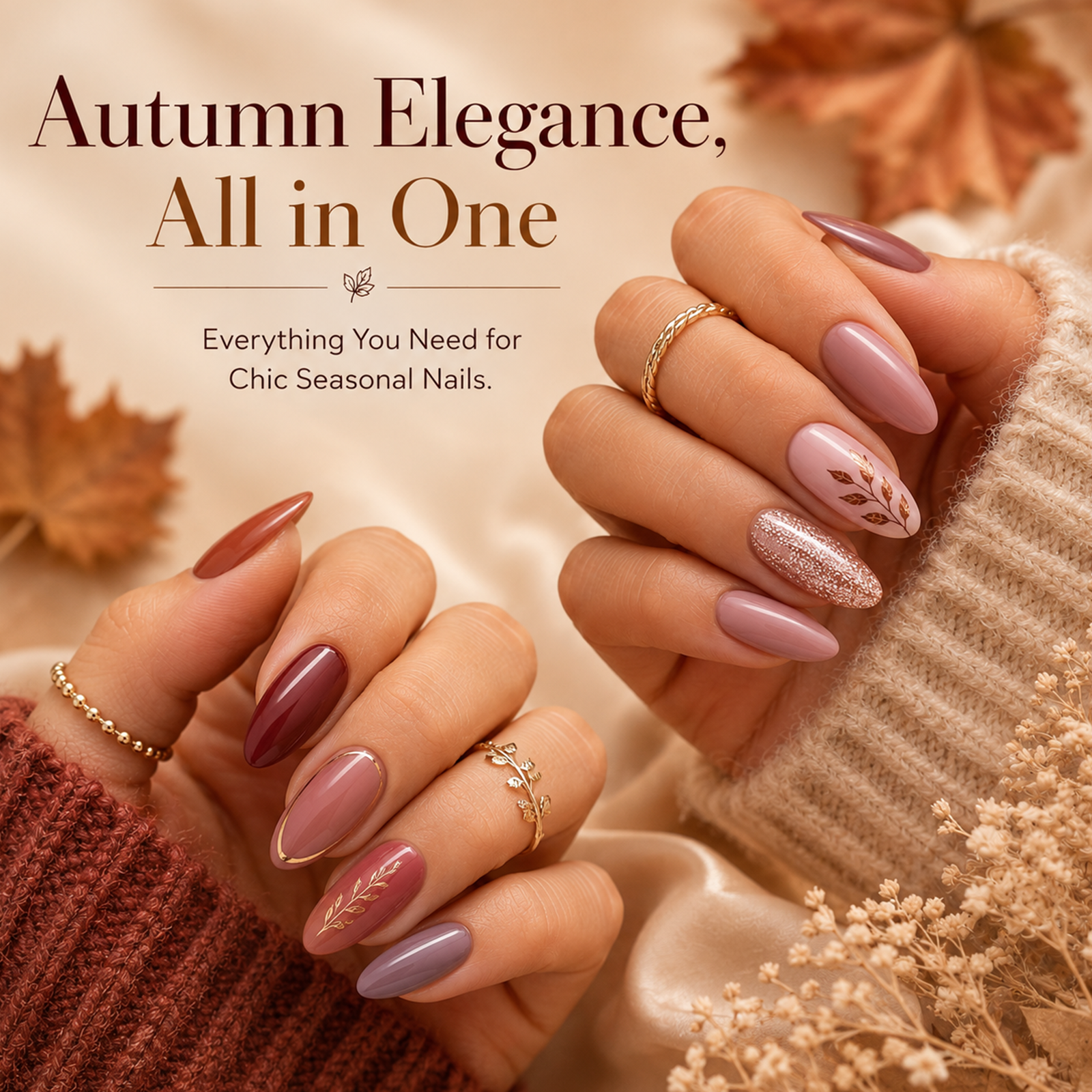 (Each 15ml) Harvest Glow - Beetles 24 Colors Autumn Winter Nails Gel Polish Set With Display Color Card