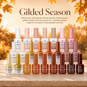 (Each 15ml) Gilded Season - Beetles 24 Colors Autumn Winter Nails Gel Polish Set With Display Color Card