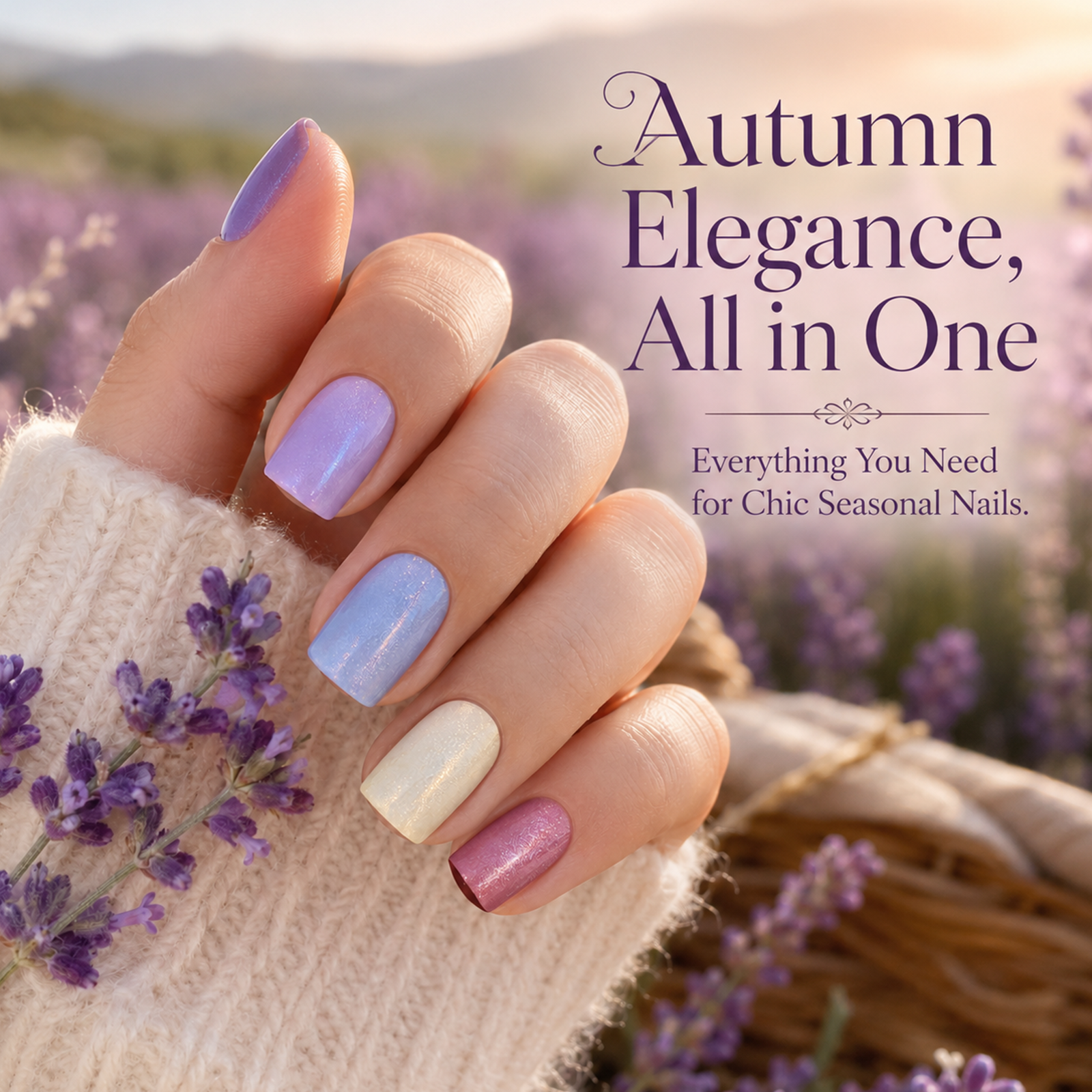 (Each 15ml) Lavender Harvest - Beetles 24 Colors Candy Nails Gel Polish Set With Display Color Card