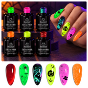 Beetles Haunted Carnival 6 Colors Gel Nail Polish Set 15ML Halloween Nails