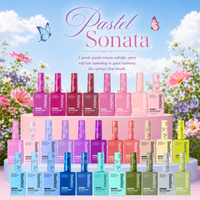 (Each 15ml) Pastel Sonata - Beetles 30 Colors HEMA Free Summer Nails Gel Polish Set