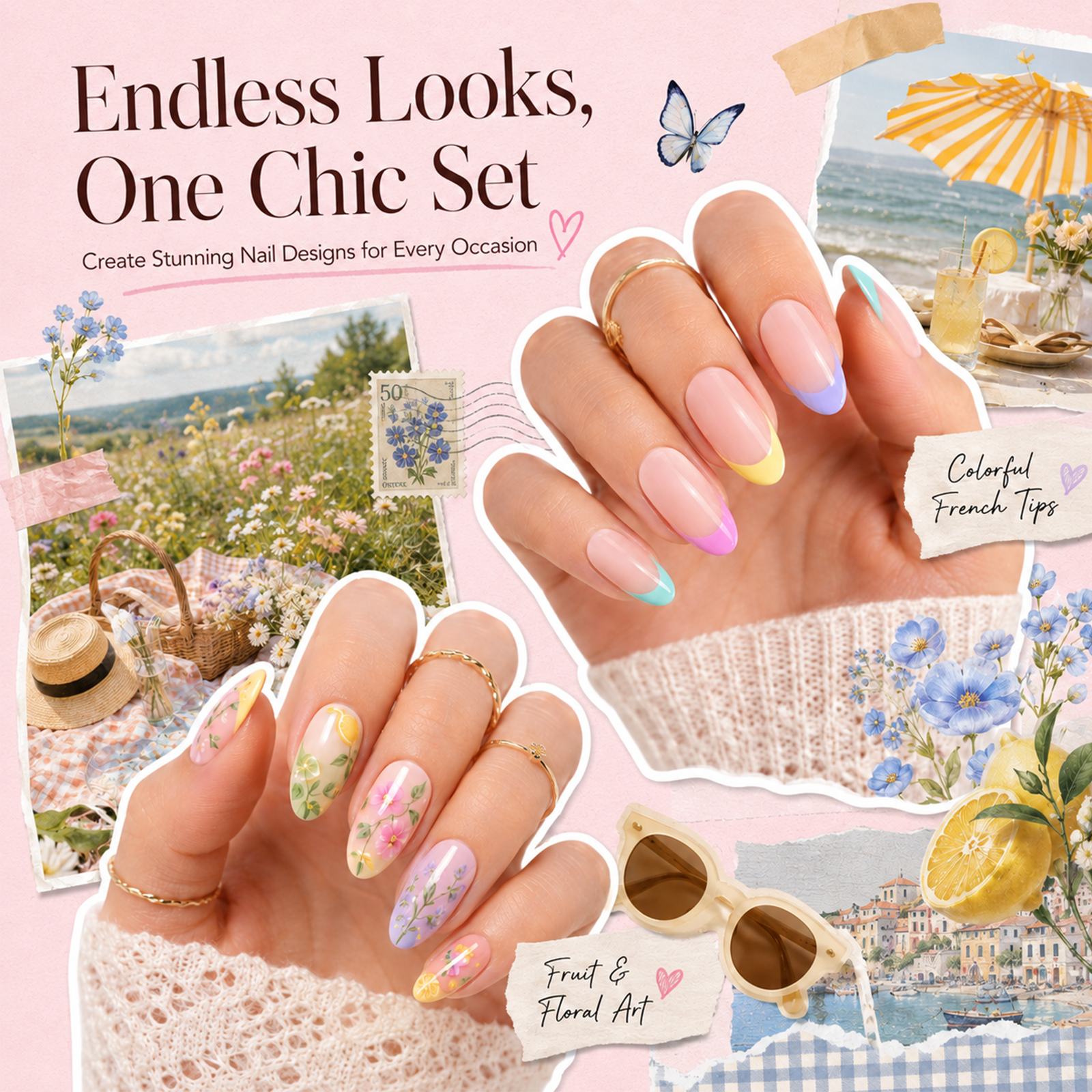 (Each 15ml) Pastel Sonata - Beetles 30 Colors HEMA Free Summer Nails Gel Polish Set