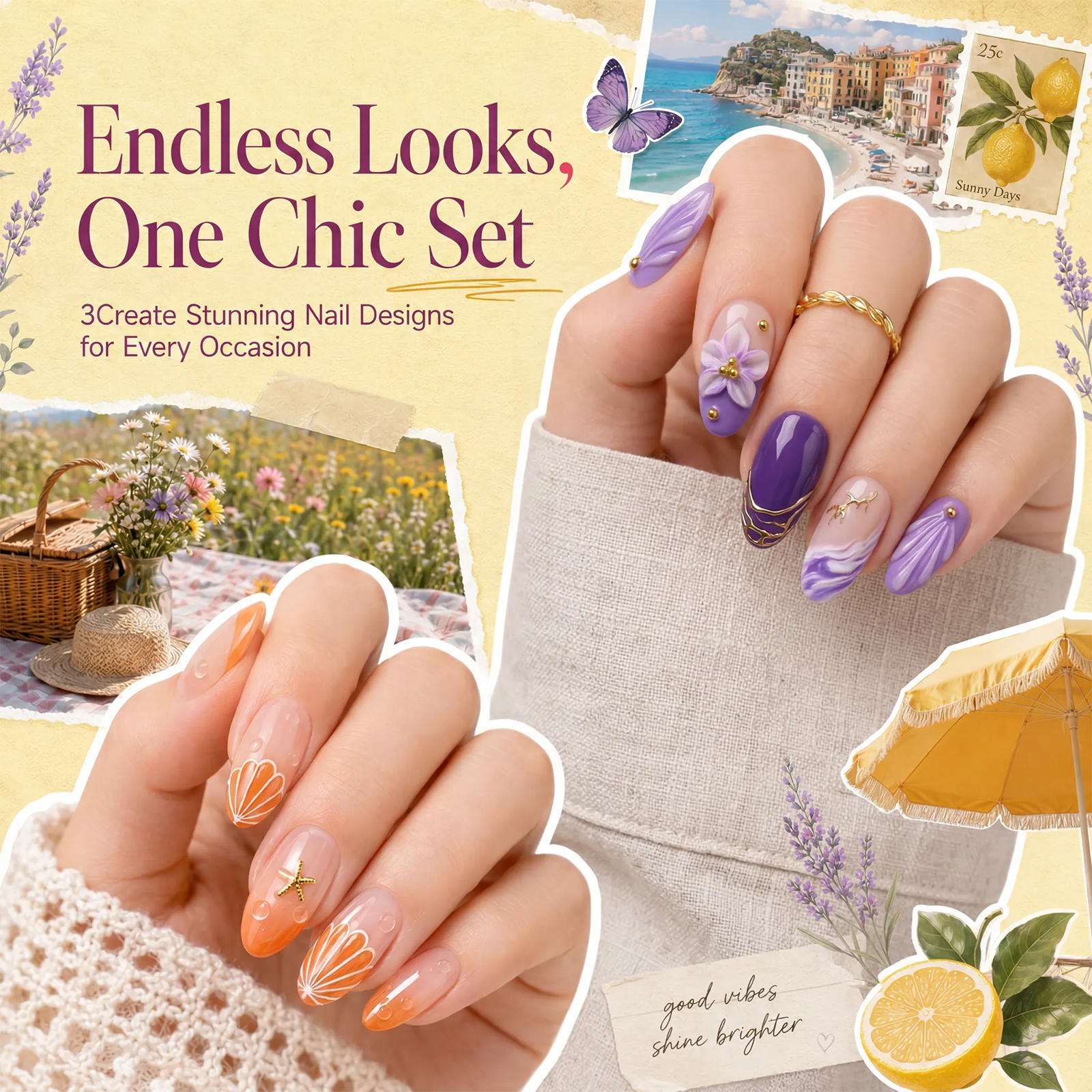 (Each 15ml) Summer Tide - Beetles 30 Colors HEMA Free Summer Nails Gel Polish Set