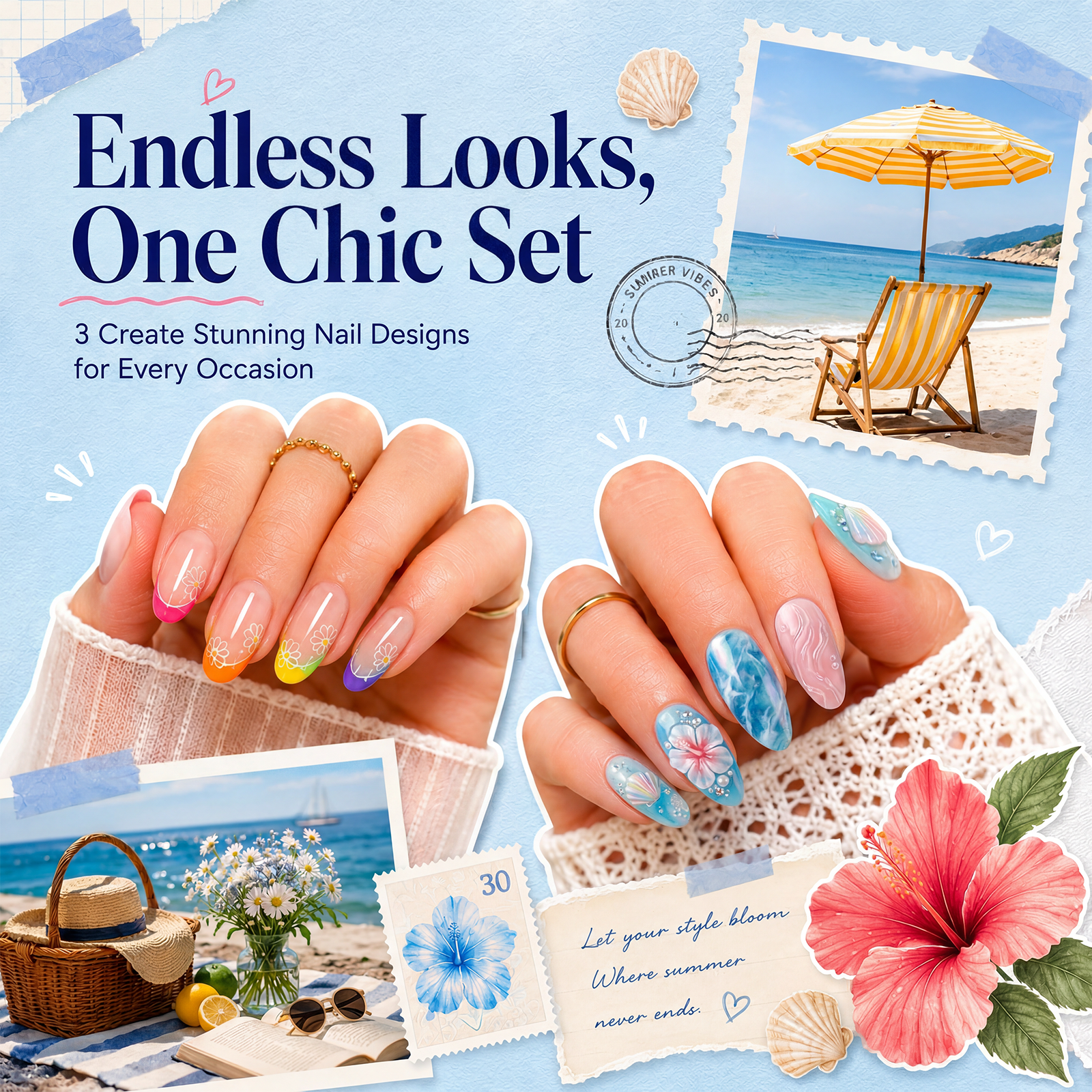(Each 15ml) Neon Bloom- Beetles 30 Colors HEMA Free Summer Nails Gel Polish Set