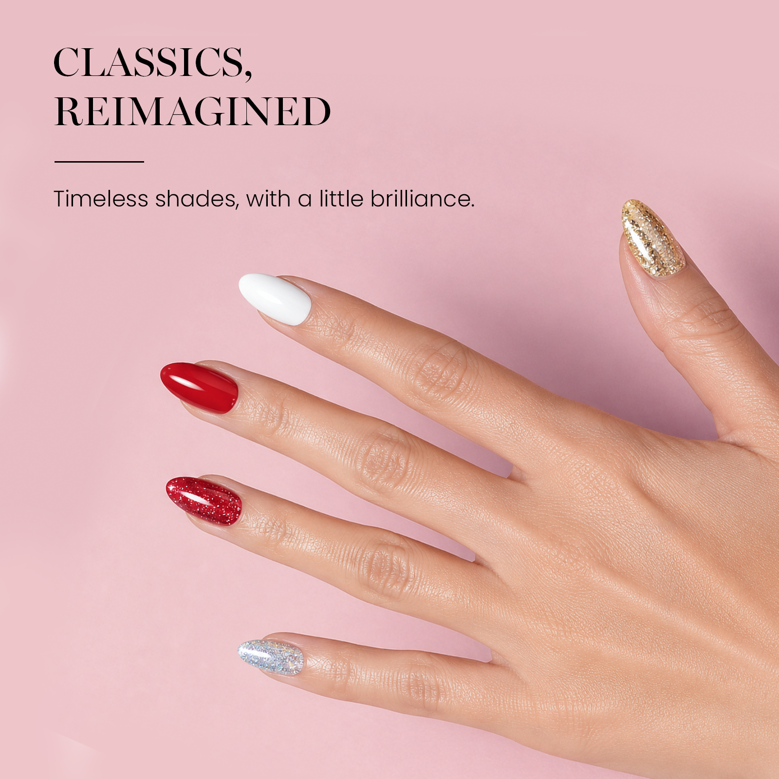 Starter Color Studio-Beetles 24 Colors Gel Polish Set All-in-One Mani Kit 7.5ML