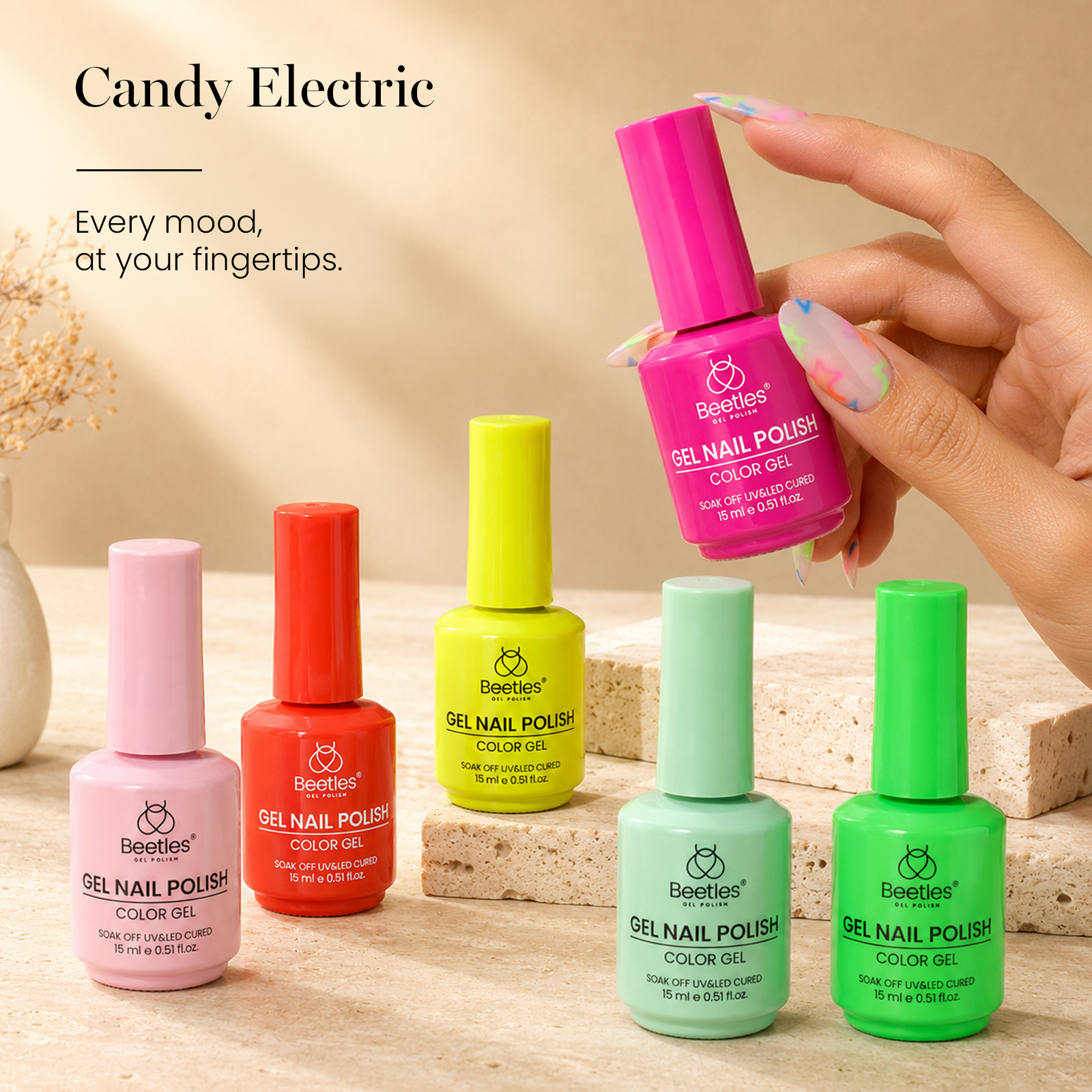 (Each 15ML) The Color Library-Beetles 60 Colors Gel Nail Polish Set Cat Eye Jelly With Display Color Cards