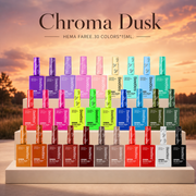 (Each 15ml) Chroma Dusk-Beetles 30 Colors HEMA Free Gel Polish Set All Season Nails