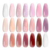 Pristine Grace-20 Gel Colors Set with Top and Base Coat (5ml/Each)