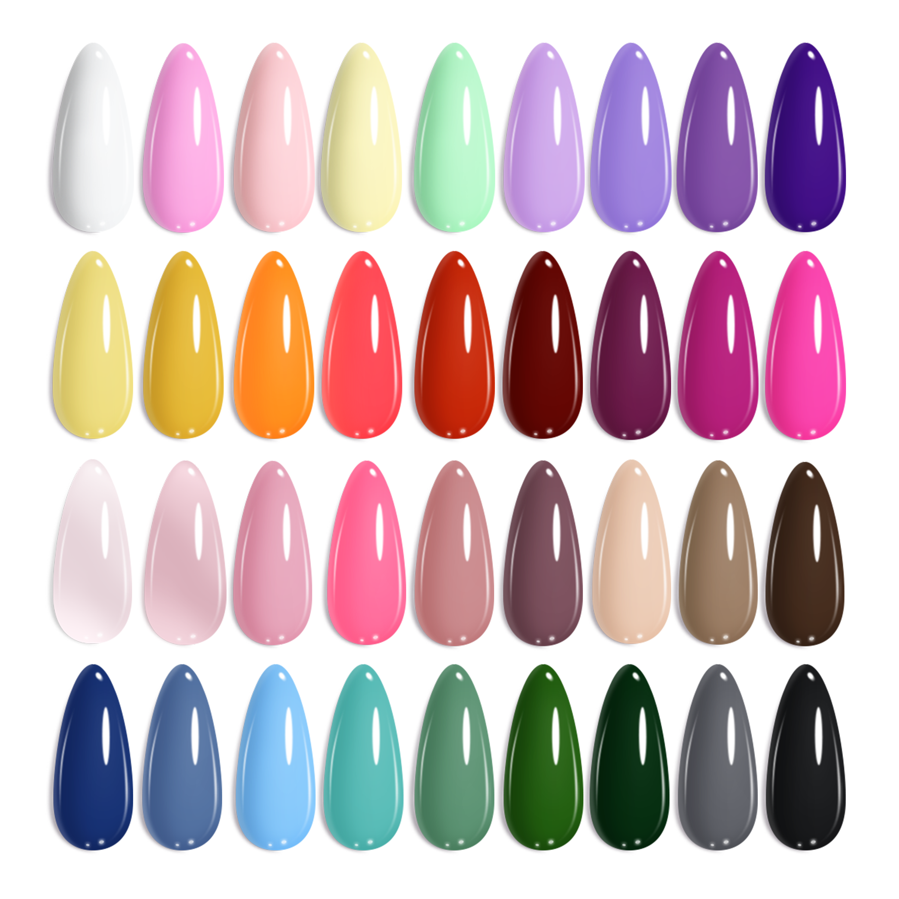 Vivid Seasons- Spring Nails 36 Colors Gel Nail Polish Gift Set