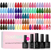 Fingertip Palette - Spring Nails Prime 32 Gel Colors Set with Top and Base Coat (5ml/Each)