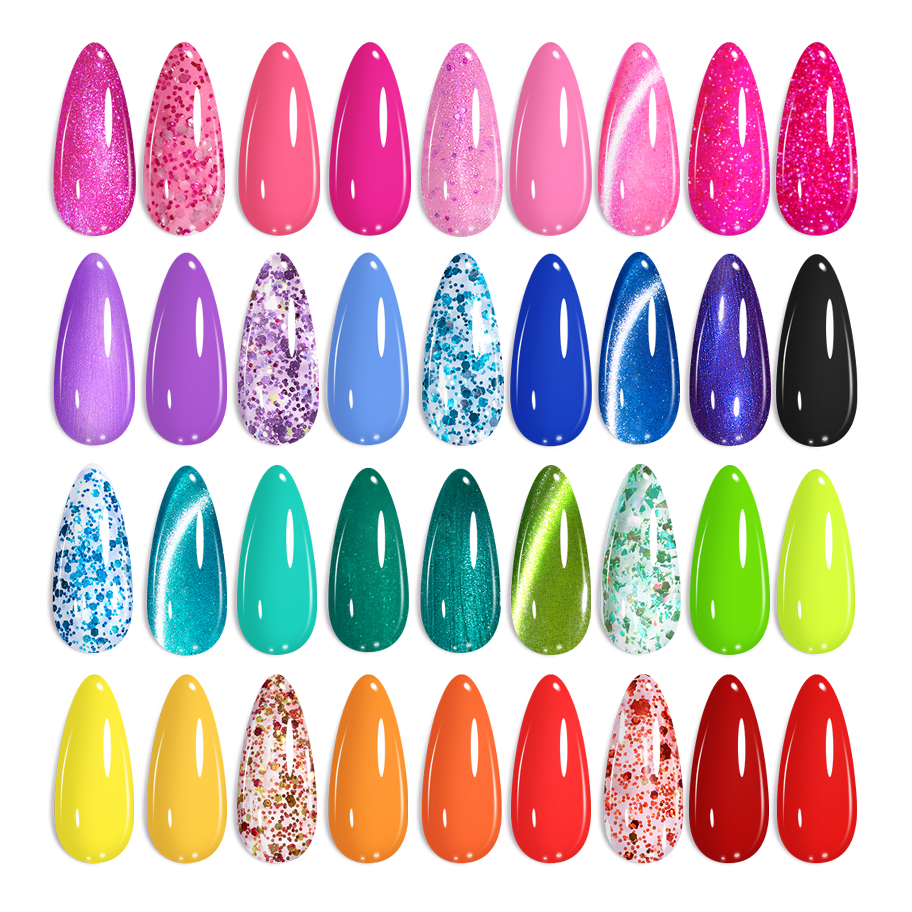 Beetles High Gloss Shine 36 Colors Summer Nails Island Holiday Gel Nail Polish Kit