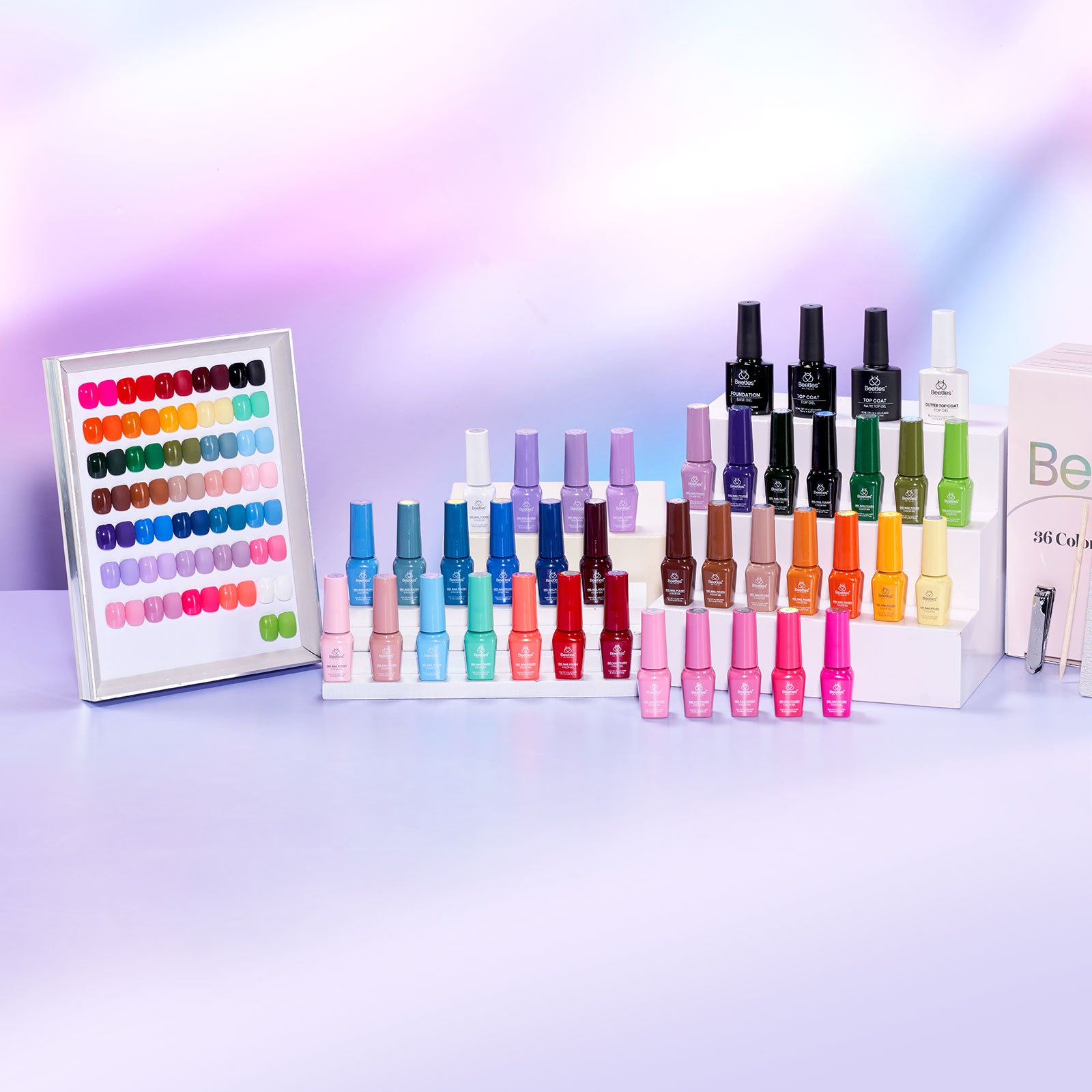 Beetles Gel Nail Starter Kit Color Sonata 36 Color All-Season All-in-One Mani Kit