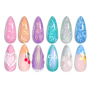 Pearl Gel Polish - 6 Colors Nails Shimmer Pearl Shell Glitter Nail Polish