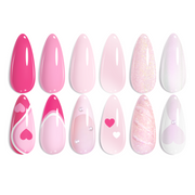 Pink Melody - 6 Colors Gel Polish Summer Nails Set
