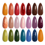 Beetles Gel Polish Set - Toy Eden Glitter Gel Nail Polish 20 Colors with Base & Top Coat for Women