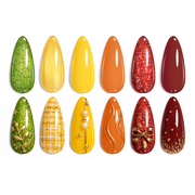 Autumn Realm - 6 Colors Fall Gel Nail Polish Set Kit