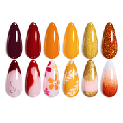 Golden Blessing - 6 Colors Fall Gel Nail Polish Set Kit
