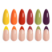 Sunset Leaves - 6 Autumn Colors Gel Polish Kit for Nails