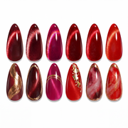 Sultry Burgundy Nails  - 6 Colors Burgundy Glitter Cat Eye Magnetic Fall Gel Polish Kit