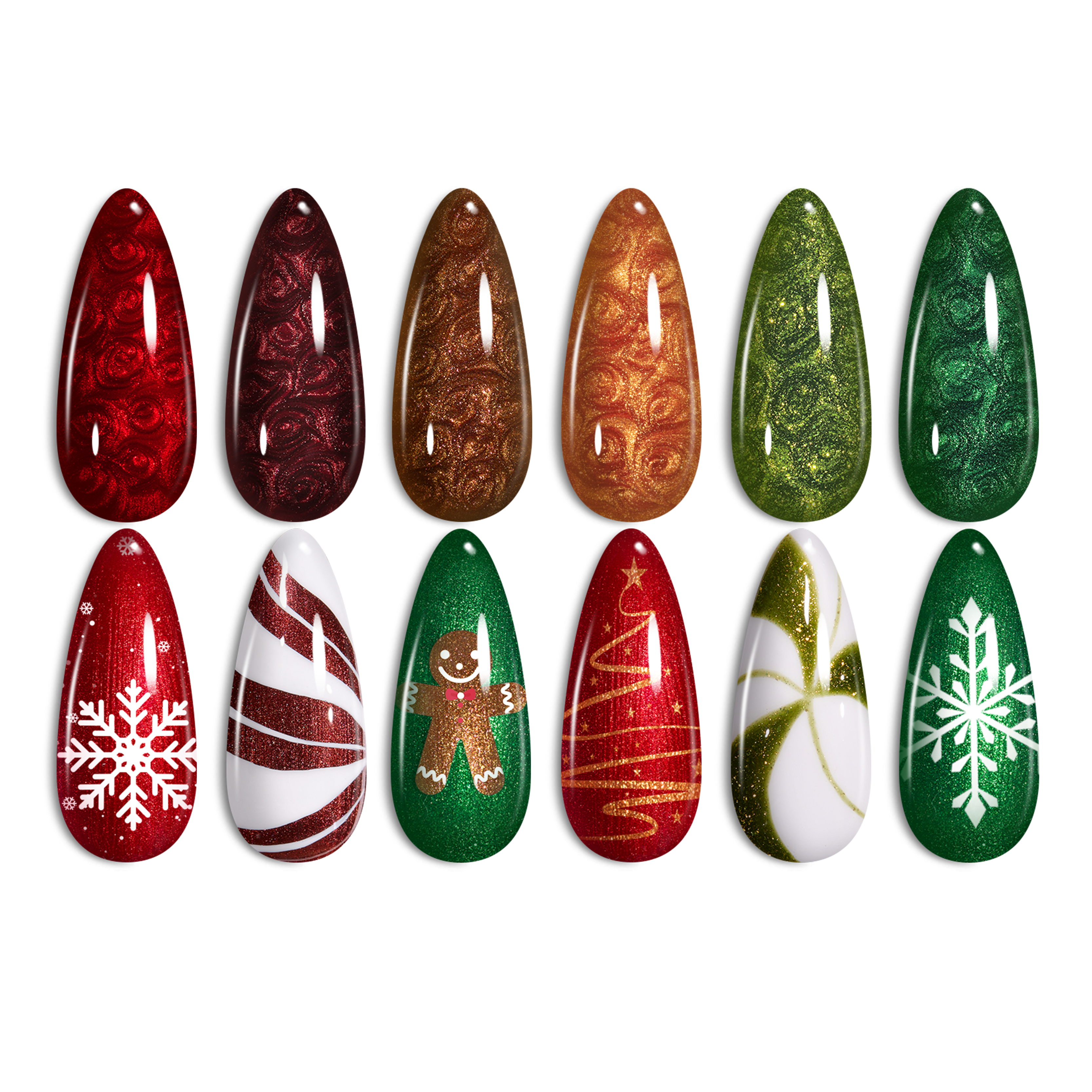 Glamour Era Nails  - 6 Colors Fall Glitter Gel Nail Polish Set