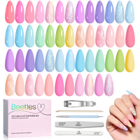 Beetles Pastel Gel Polish Set - Summer Nails Rainbow Dreamscape 25 Colors Gel Polish Kit with Base Coat&Top Coat