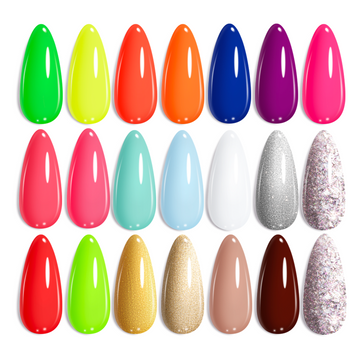 Beetles 20-Color Gel Nail Polish Set #Neon City