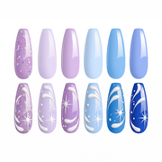 Beetles Gel Nail Polish Set - 6 Colors Nails Pastel  Gel Polish Kit