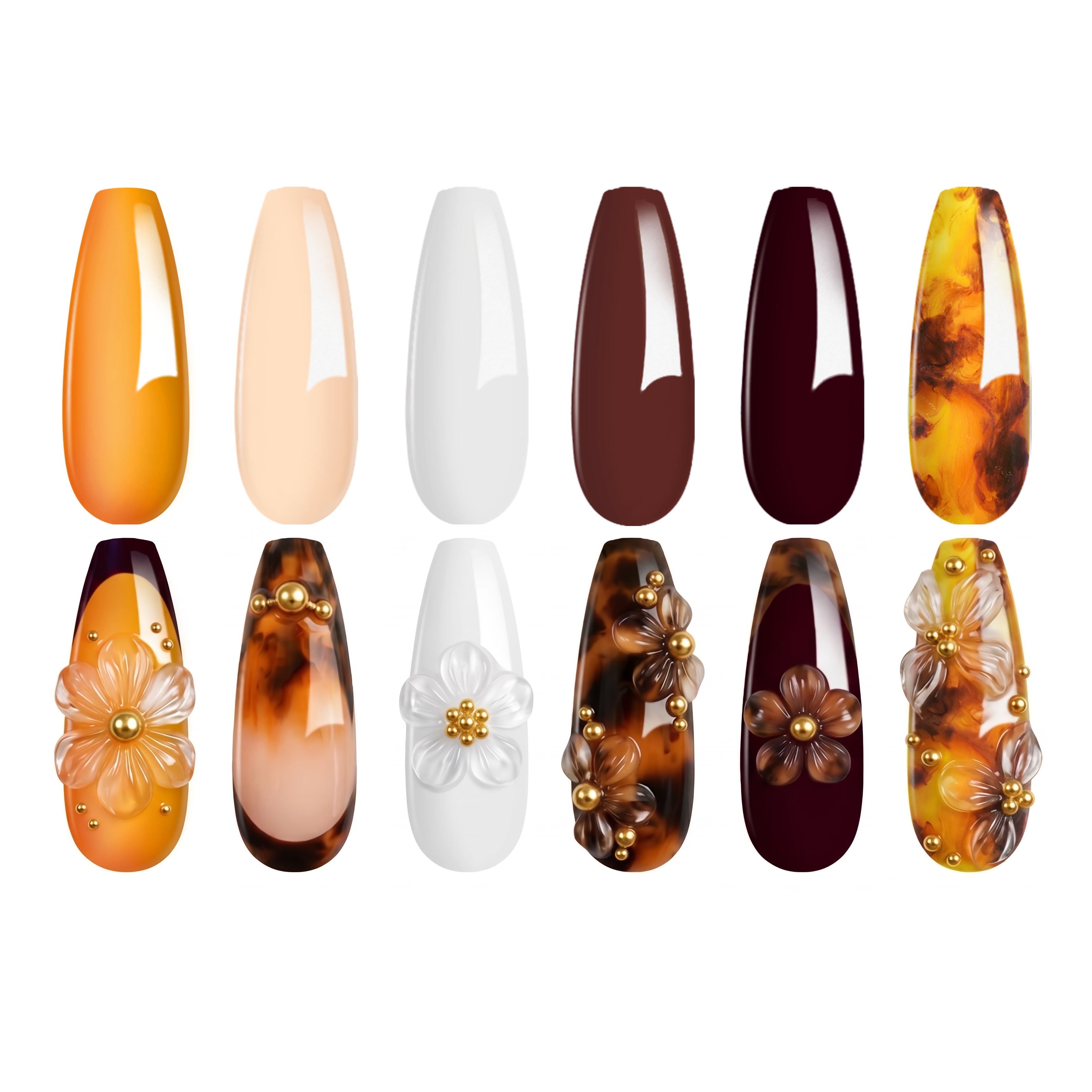 Amber Attraction | Gel Polish Set With Blooming Gel