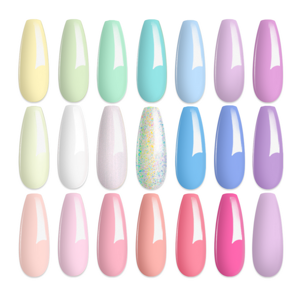 Dreamy Town - 20 Gel Colors Set with Top and Base Coat (5ml/Each) Nails