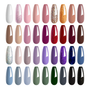Dazzling Radiant 36 Nail Gel Polish Colors with Base Top Coat and Gift Box- 5ml/Each Gel Colors