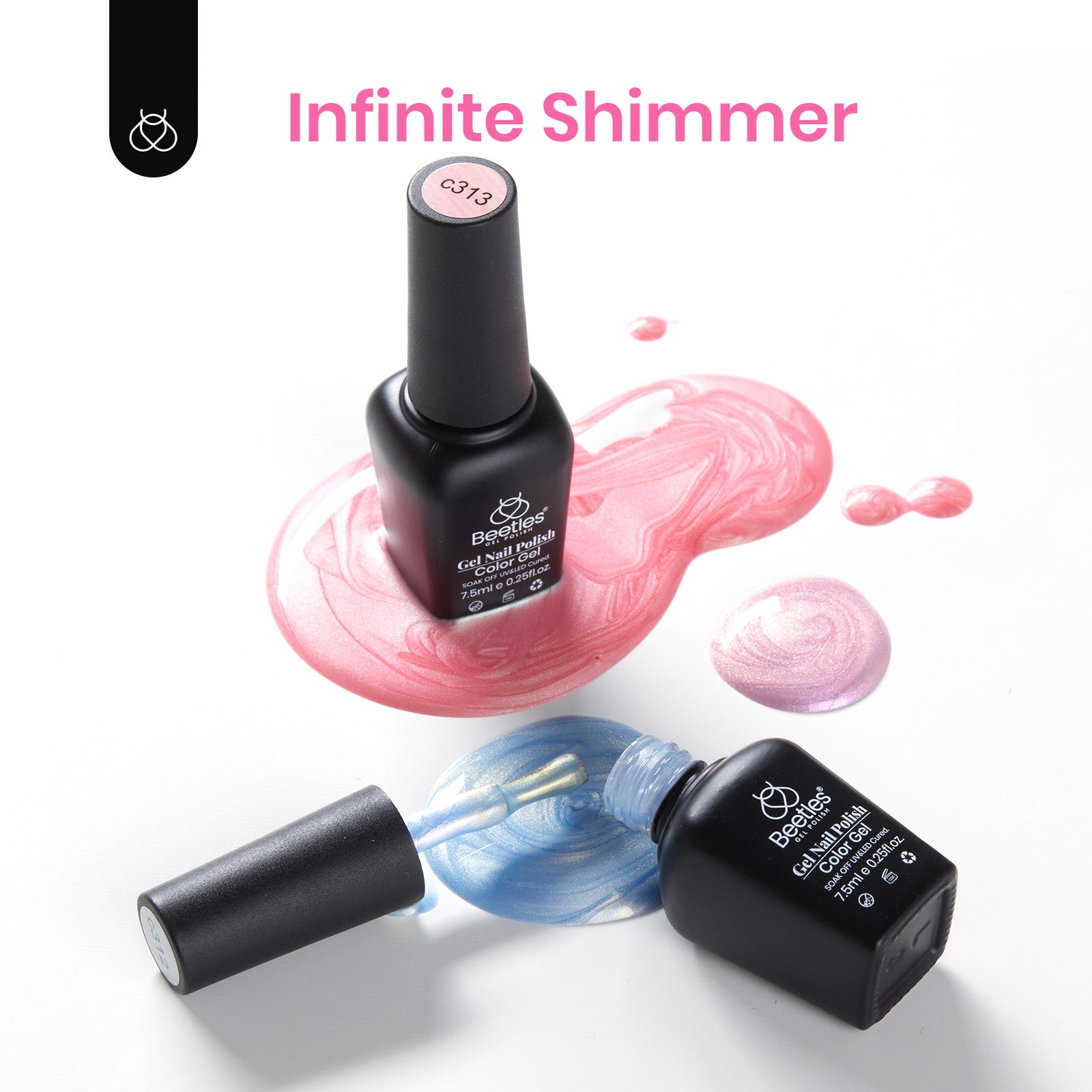 Beetles Mermaid Legend 6 Colors Gel Polish Set Pearl Moonston Pink