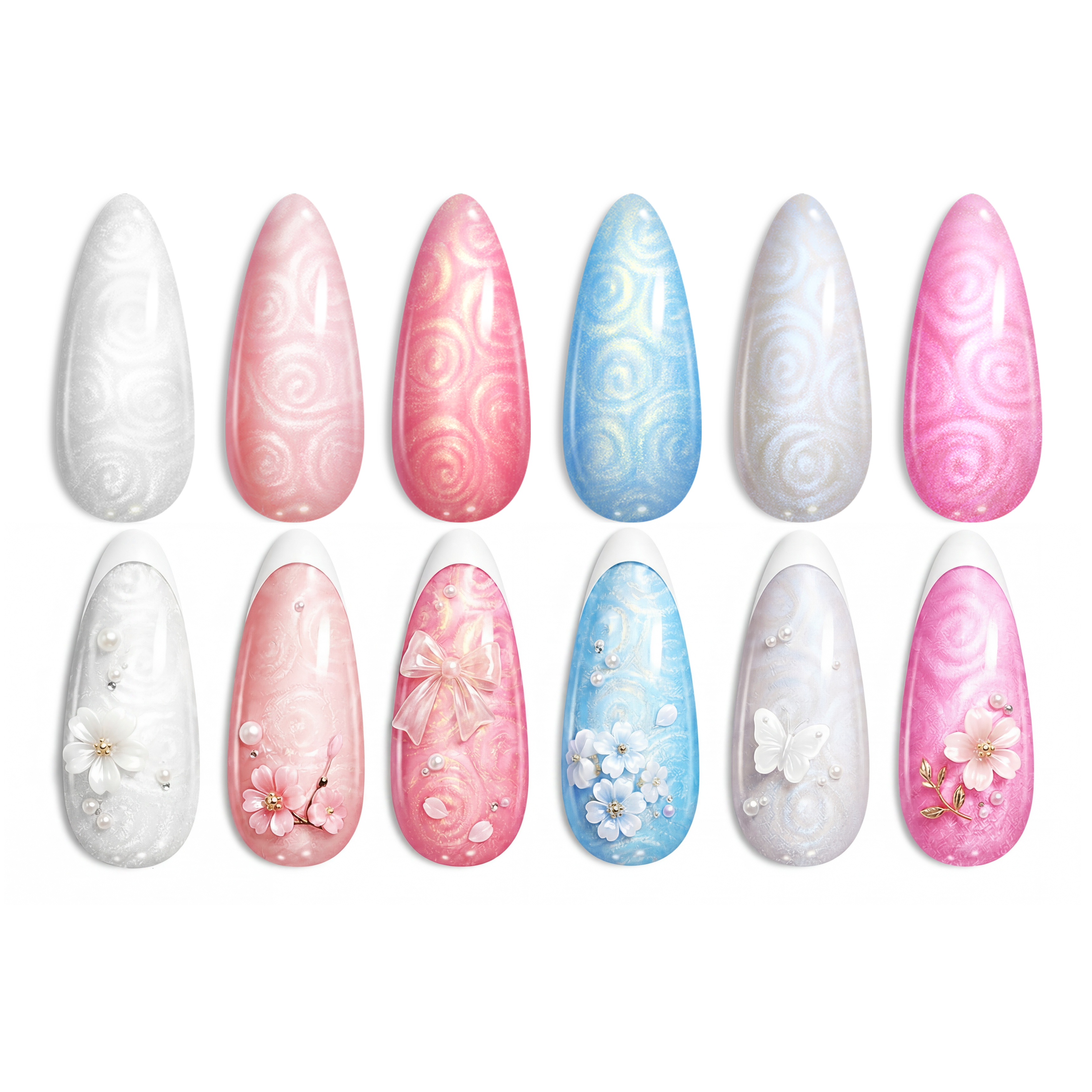 Mermaid Legend | 6 Colors Pearl Shell Spring Nails Gel Polish Set