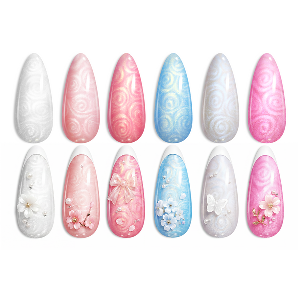 Mermaid Legend | 6 Colors Pearl Shell Nails Gel Polish Set