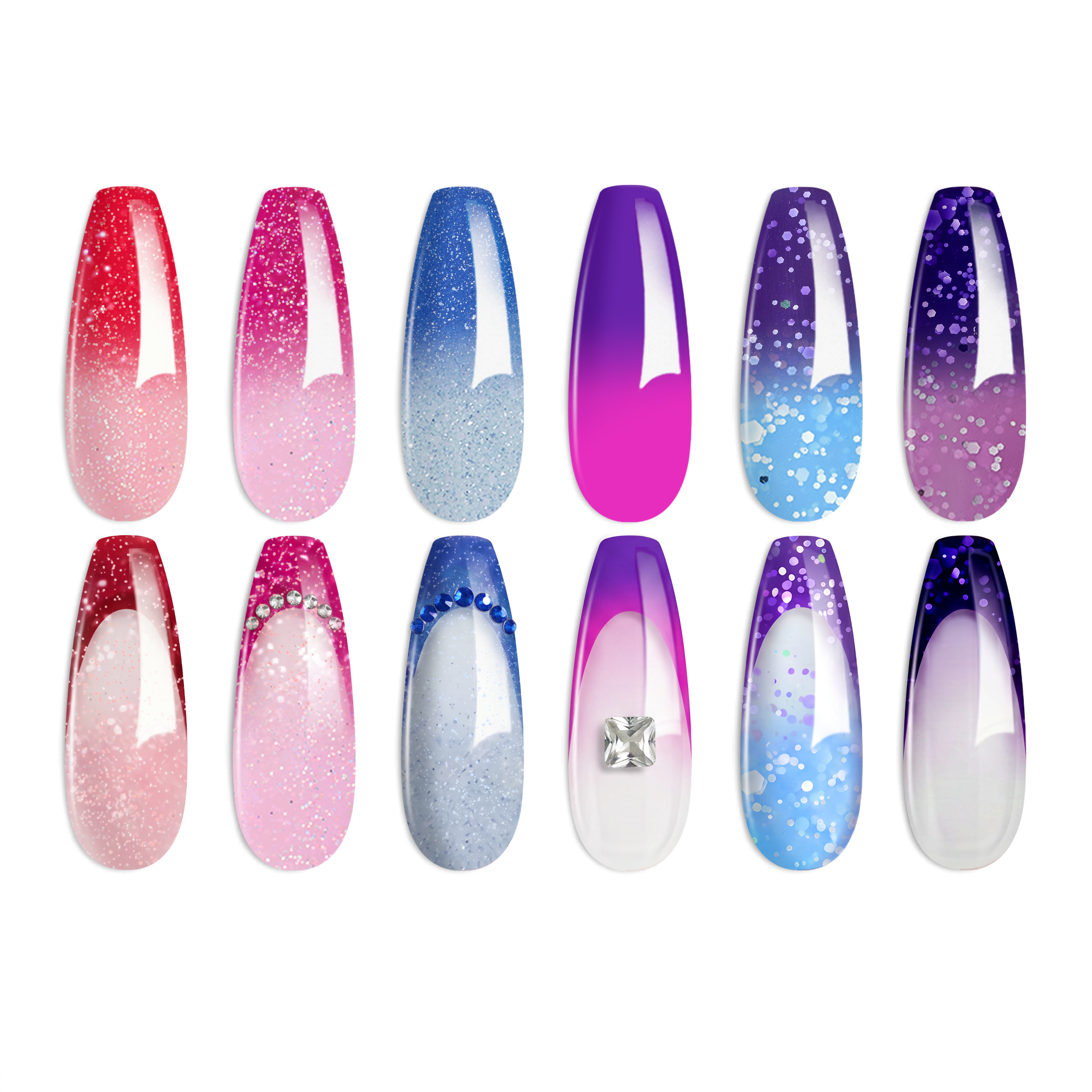 Color Changing Gel | 6 Colors Gel Polish Set