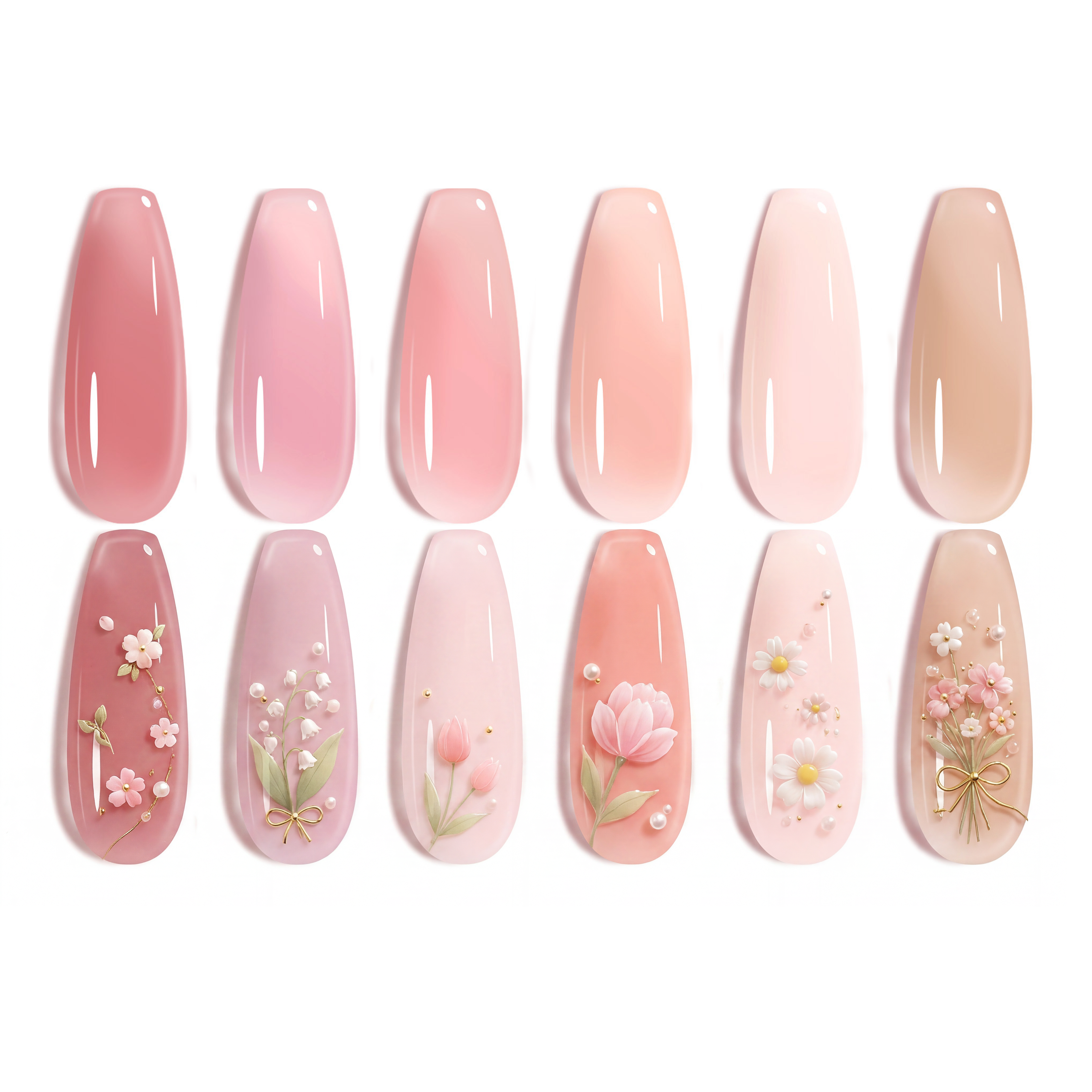 Veil of Heaven | 6 Colors Gel Polish Set Spring Nails