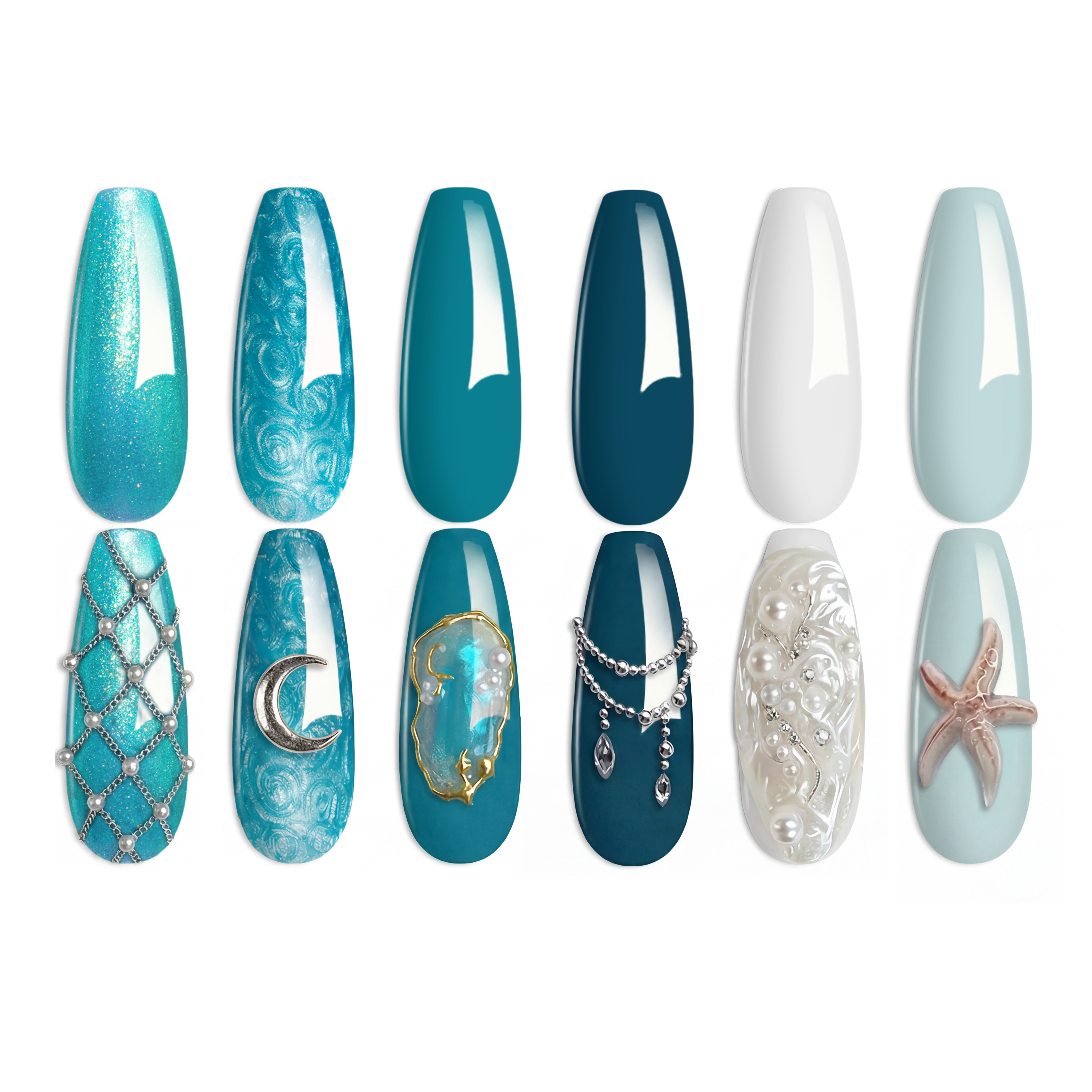 Dazzling Princess | 6 Colors Gel Polish Set